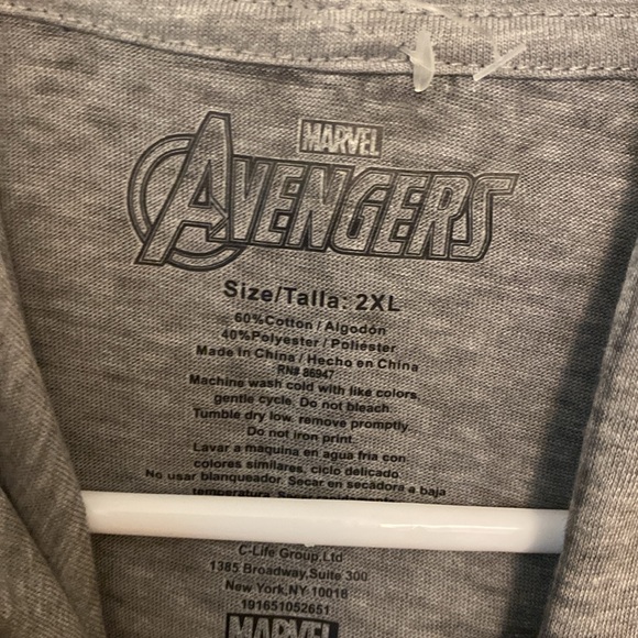 Marvel Avengers tank top hoodie shirt 2XL - Picture 3 of 3